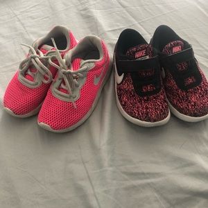 Nike girl tennis shoes size 10 & 11